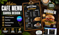 create cafe menu design food flyer restaurant menu canva template