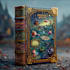 create a modern cartoon book cover design