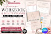 create premium skincare workbook beauty planner canva template