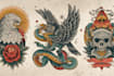 create awesome old school tattoo style design