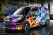 modern car, van wrap design