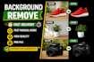 remove background from 20 images professionally