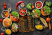 do food menu design, restaurant menu design, food flyer