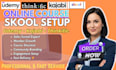 skool community setup, member growth, skool promotion ,course structure