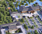 develop 3d resort complex,community housing design, cityscape exterior rendering