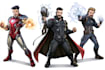illustrate a superhero comic and marvel character