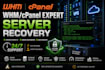 fix crashed linux vps, whm cpanel and restore websites