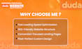 create responsive duda website with SEO optimization