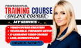 create elearning video course, lms readycourse,scriptwriting and teachable setup