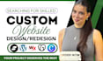 design showit, godaddy, duda, wix website redesign canva website developer