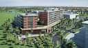 commercial building development,mid rise hotel,spa resort,master plan rendering