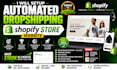 setup automated dropshipping shopify store website