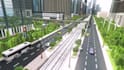 create high quality 3d train model, train station railway