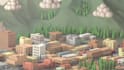make low poly 3d city texture models