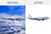 do face retouching and background blur editing