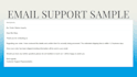be your email support