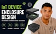 iot device enclosure design, electronics casing, pcb housing, 3d cad model stl