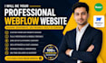 create a professional webflow website