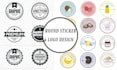 create round logo, patch badge, sticker design