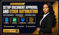 setup document approval and esign automation with signnow pandadoc dropbox sign
