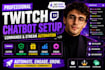 setup twitch chatbot commands and stream automation
