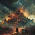 create a fantasy book cover, thriller book cover