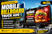 design eye catching mobile billboard truck ads