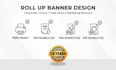 design roll up banner, retractable banner, pull up banner