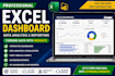 create a professional excel dashboard and data analysis,  data cleaning in excel