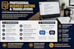 write professional business documents and translations