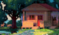 draw pixel art background scene game environment landscape scenery