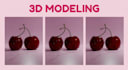 custom 3d food, dessert and beverage models