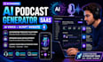 develop saas ai podcast generator website, ai voice and script website