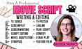 proofread, format or polish your movie script, screenplay, tv series in fdx