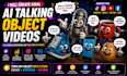 create viral ai talking object videos, ai talking fruit, funny ai content