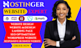 hostinger wordpress, design website, redesign hostinger wordpress website