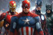 illustrate a superhero comic and marvel character