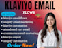 set up high converting  klaviyo email marketing flows shopify automation pop up