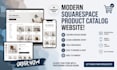 create modern squarespace product catalog website, product catalog design