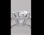 create 3d luxury jewelry ring, wedding ring pendant 3d animation