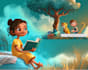 create cartoon children book illustrations