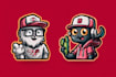 design a unique cartoon mascot logo