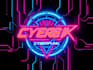 make a custom neon cyberpunk logo for gaming channels