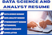 write data science and analyst resume, ats, cybersecurity, software, grc resume