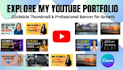 design professional social media posts and youtube thumbnails using canva