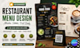 create an editable canva restaurant menu with qr code in 24 hours