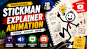 create best 2d 3d stickman youtube explainer animation videos