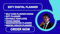 design hyperlinked digital planner for etsy goodnotes and notability