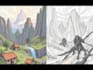 design detailed fantasy landscapes and environments