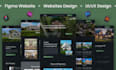 do website ui ux design, dashboard ui ux, mobile app ui ux design in figma